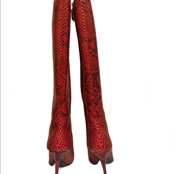 Michael Kors Collection Vesey Python Boots - Picture 4 of 5